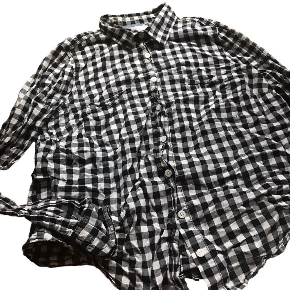 Sonoma the everyday shirt size small excellent condition black and white check